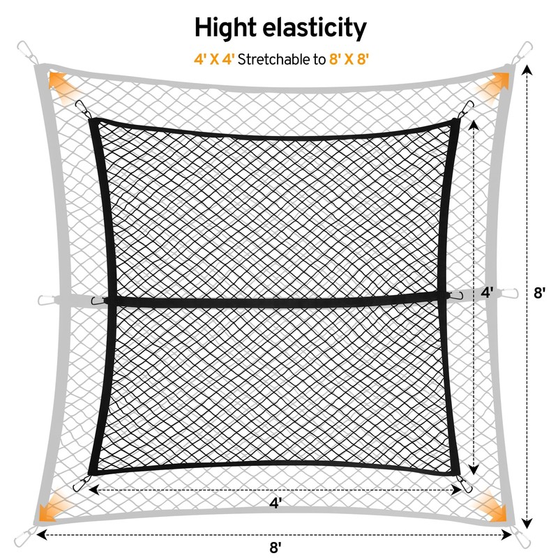 TAUYANG Cargo Net for Pickup Truck Bed for Honda Ridgeline