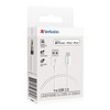 Verbatim Charge & Sync Lightning Cable 1m - White