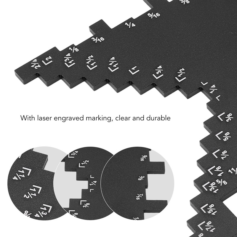 Step Depth Gauge 2 in 1 Aluminum Alloy Accurate Laser