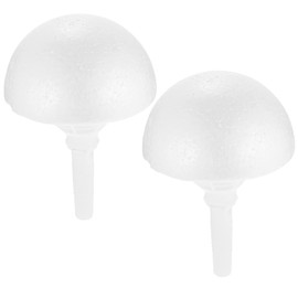 BESTOYARD Wedding Decor Silk Bouquet Holder Wedding Bouquet Supplies 2 Sets Wedding Bride Flower Bouquet Holder Foam Floral Handle for Wedding Flower Arrangement Decorations Bride Bouquet Holders Bow