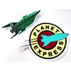 Planet Express Logo and Ship 2 Sticker Set
