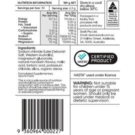 Sodii Everyday Hydration Salts Salty Mandarin 30pk