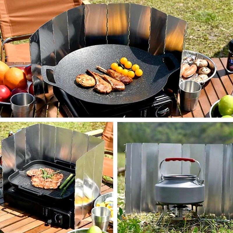 Bay Breeze Folding Stove Wind Screen Shield for Portable Stove