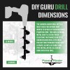 Power Planter DIY Guru Garden Auger Purple- 3"x12" Drill Bit