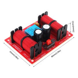 DriSentri 3 Way Speaker Crossover, 150W 3 Way 3 Speaker Unit HiFi Home Speakers Audio Frequency Divider Crossover Filters