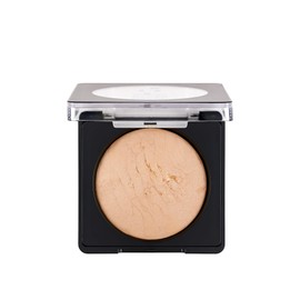 Flormar Baked Powder - Wet / Dry Use, Velvety Texture, Intensively Pigmented Baked Powder No. 021 - Beige with Gold