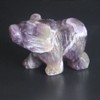 1.5'' Hand Carved Mixed Gemstone Crystal Bear Figurine Animal Carving