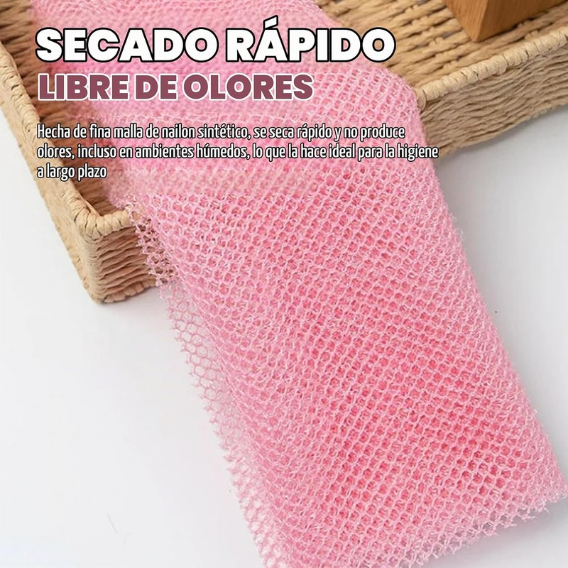 Esponja de red africana exfoliante Hotainoys 12.0 x 32.1 in
