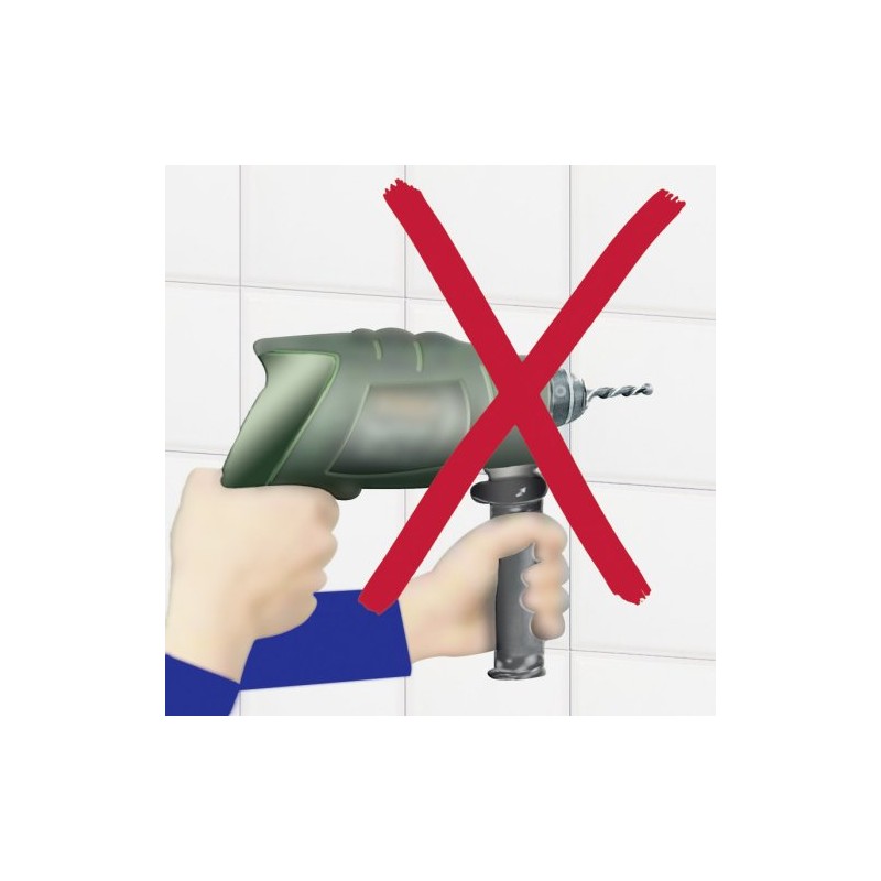 Wenko Super Loc Toilet Roll Holder with Wall Holder Plastic