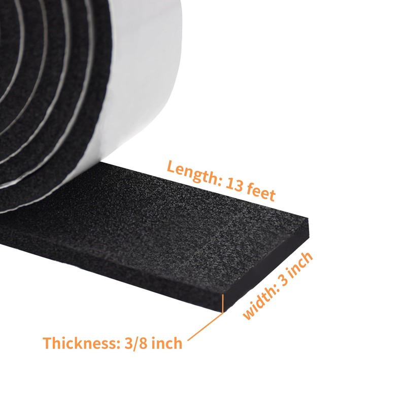 DOBTIM Pipe Insulation Foam Wrap Tape, self Adhesive with high