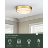 Cargifak 12 inch Flush Mount Light Fixture, 2-Light Modern Ceiling