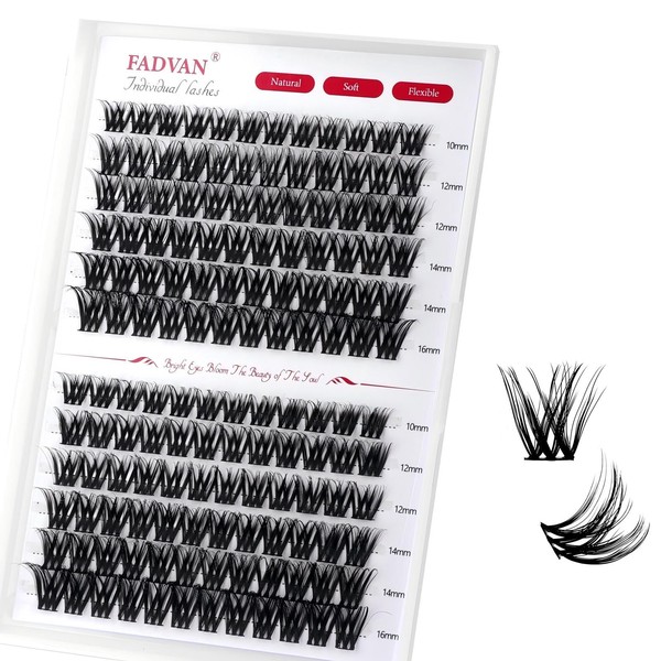 Wispy Faux Mink Lash Clusters Kit - 10-16mm DIY Eyelash