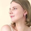 TEBIHOYO Unique Cute Hypoallergenic Gold Plated Hoops Earrings Studs for