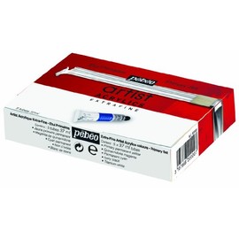 Pébéo 820000 Beaux-Arts Künstler-Acrylfarbe, extrafein, 5 Tuben, Farben sortiert, 37 ml