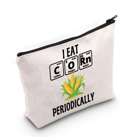 JNIAP Corn Gifts I Eat Corn Periodically Cosmetic Bag Corn Farm Gift (I Eat Corn Bag)