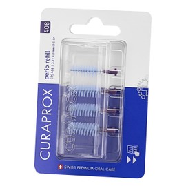 Curaprox CPS 408 Perio Replacement Pack of 4 Purple Swiss Design