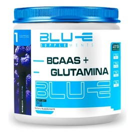 Aminoácidos Bcaas  Glutamina Blu-e 500g Sabores Sabor Mora