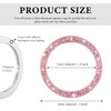 FSTURIOS Bling Crystal Double Rhinestone Car Engine Start Ring Decals,