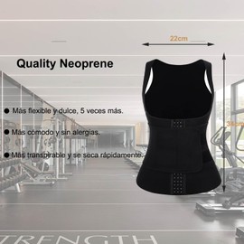 Corset Moldeador para Mujer, Faja Reductora Ajustable, Proporciona Soporte para la Cintura y el Pecho, Adecuada para Fitness, recuperación posparto、Ejercicio y pérdida de Grasa. (Negro, X-Large)