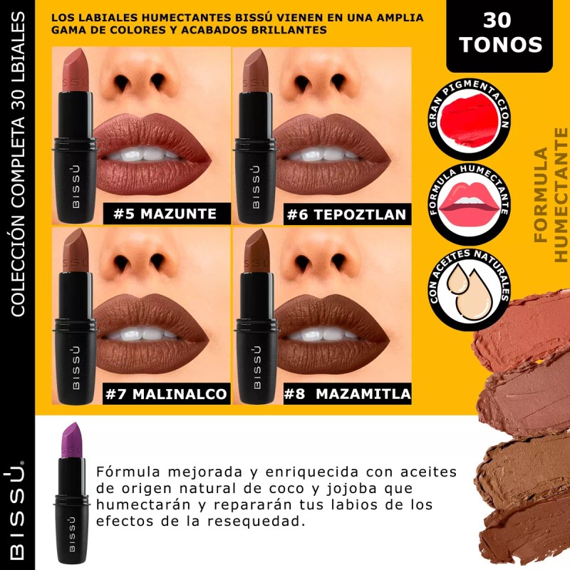 Bissú Kit 30 Labiales Bissu Humectantes Colección Completa Pack