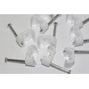 UKFIX 50 x White Twin Satellite Shotgun Cable Clips, Sky