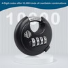 HOX Combination Lock, 4 Digit Disc Padlock with 3/8 Inch