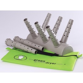 Green Glove Dryer for Hats, Gloves, Shoes & More (Eco Dryer Tan W/2 Extension Nozzles)