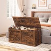 HOOBRO Storage Bench, 39.4” Retro Wooden Storage Chest with U-Shaped