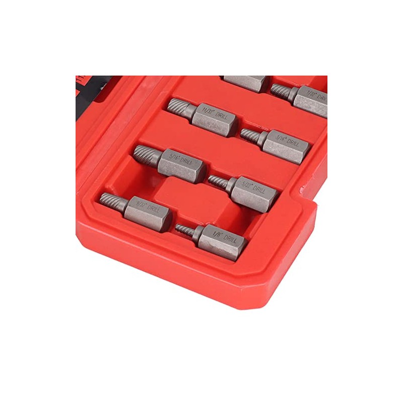 10 Piece Screw Extractor Set, Hex Multi Spline Easy Out
