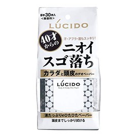MP (2017 New Item) (Mandame) Lucido Body and Scalp Deo Paper, 30 Sheets (Value Set of 2)