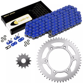Caltric Blue O-Ring Drive Chain & Sprockets Kit for Yamaha WR250F WR400F WR426F WR450F