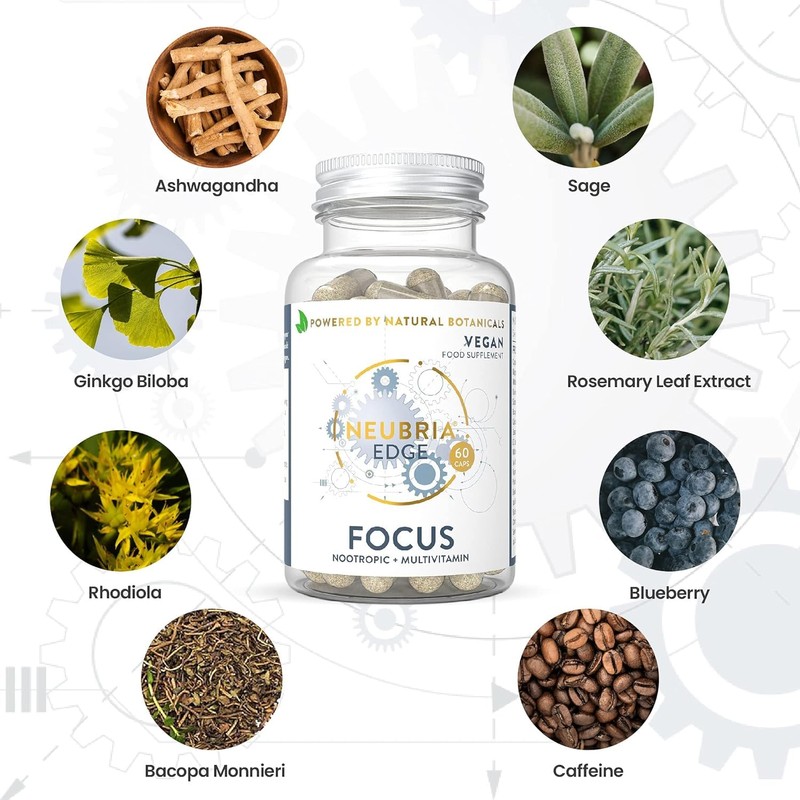 Edge Focus Formula Nootropic supplements and Multivitamin, Memory Booster helps