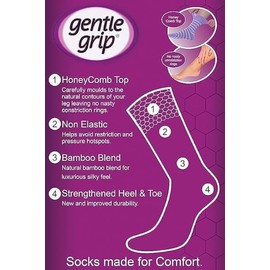 SockShop Gentle Grip Ladies Fun Feet Non-Binding Honeycomb Gentle Top Novelty Patterned Socks in a Multipack of 3 Assorted Colours Size 4-8 I'm a Dog Person