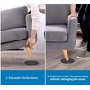 Ezprotekt Large Furniture Sliders for Carpet, 8 Pack 9 1/2"