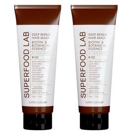 Natural Ingredients 94.9% Superfood Lab Biotin & Deep Repair Hair Mask Treatment SUPERFOOD LAB (Set of 2)