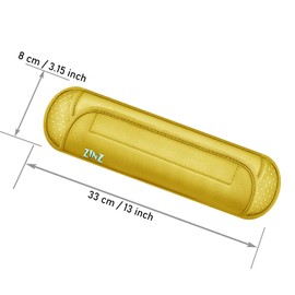 ZINZ Universal Shoulder Pad with Ultra Thick Cushion for Bag Luggage Bag Crossbody, Plus Long & Anti-Slip & Breathable,Yellow