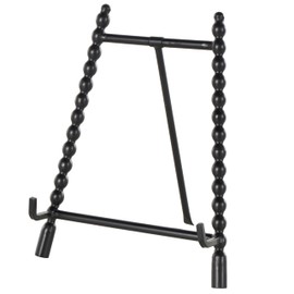 Deco 79 Metal Abstract Display Easel Wide Tabletop Easel, Display Stand 9" x 8" x 11", Black