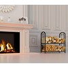 Fire Beauty Fireplace Firewood Log Rack 5-Piece Storage Logs Holder