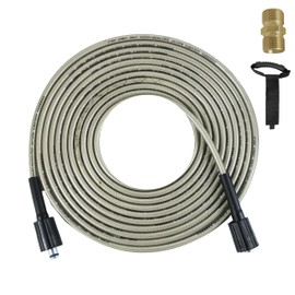 LycorTrade 25FT Pressure Washer Hose, 1/4'' Kink Resistant Power Washing Extension Hose, 2300 PSI High Pressure Replacement Hose with M22 Fittings