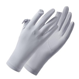 ZHEJIA Women's UV Protection Gloves, For Summer, Sun Protection, Anti-Slip, Rough Hands, UV Protection, Stylish, Breathable, Quick Drying, Soft, Thin, Lightweight, For Work Commutes, School, Cycling,