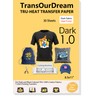 TransOurDream Heat Transfer Paper for Dark T Shirts (8.5x11", 30