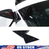 Ynei ABS GLoss Black Side view Base Add-on Wind Deflector