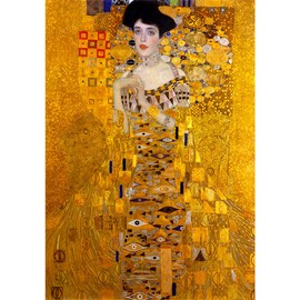 MISITU Jigsaw Puzzles 2000 Pieces for Adults Portrait of Adele Bloch-Bauer Gustav Klimt Challenging Difficult Puzzles Christmas Birthday Game Toys 39.37 x 27.56 Inches