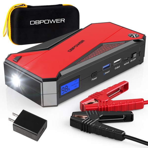 DBPOWER Peak 2000A 18000mAh Portable Car Jump Starter (up to