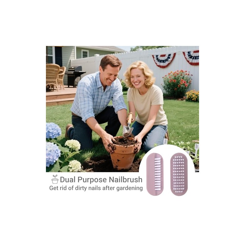 Cepillo de uñas para limpiar las uñas, cepillo de 2