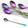 Long Handle Stirring Spoon, 4 Pieces 9-Inch Long Handle Tea