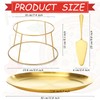 Yiyiring 12 Pcs Pizza Pan Riser Stands Sets Includes 4