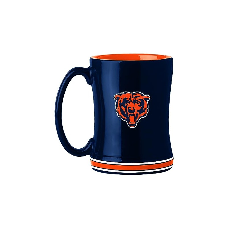 Logo Brands 606-C14RM: Chicago Bears 14oz Relief Mug