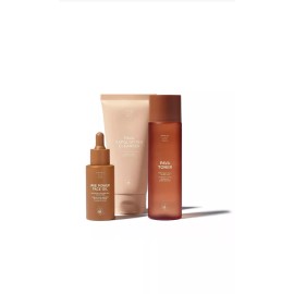 SWEET JULY SKIN 3 PC Full Size Set - Pava Cleanser & Toner, Irie Power Face Oil