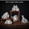 Real 999 Fine Silver Statue 2.36 inch HBuddha Carry Yuanbao